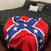 Rebel Flag Throw Blanket