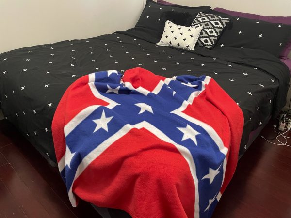 Rebel Flag Throw Blanket