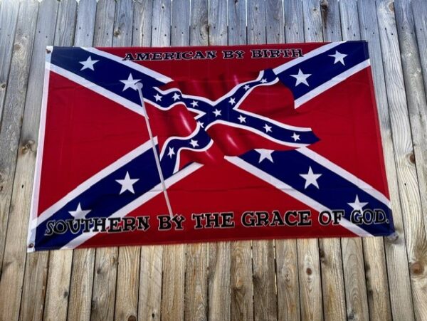 American by birth confederate flags