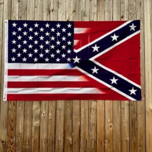 blended confederate flag and american flag