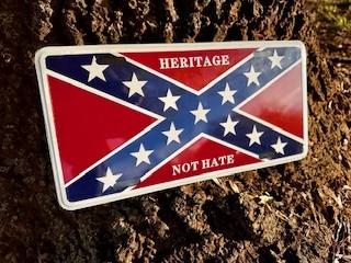 Heritage Not Hate Confederate Plate