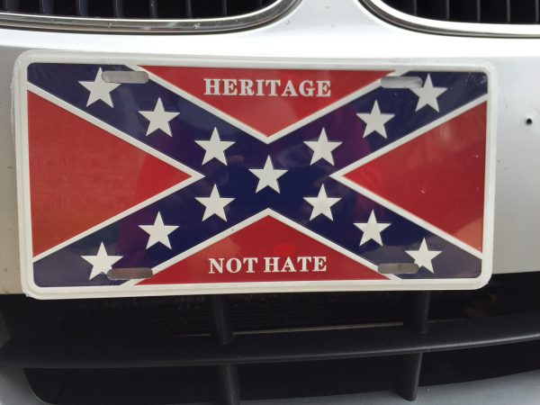 Heritage Not Hate License Plate