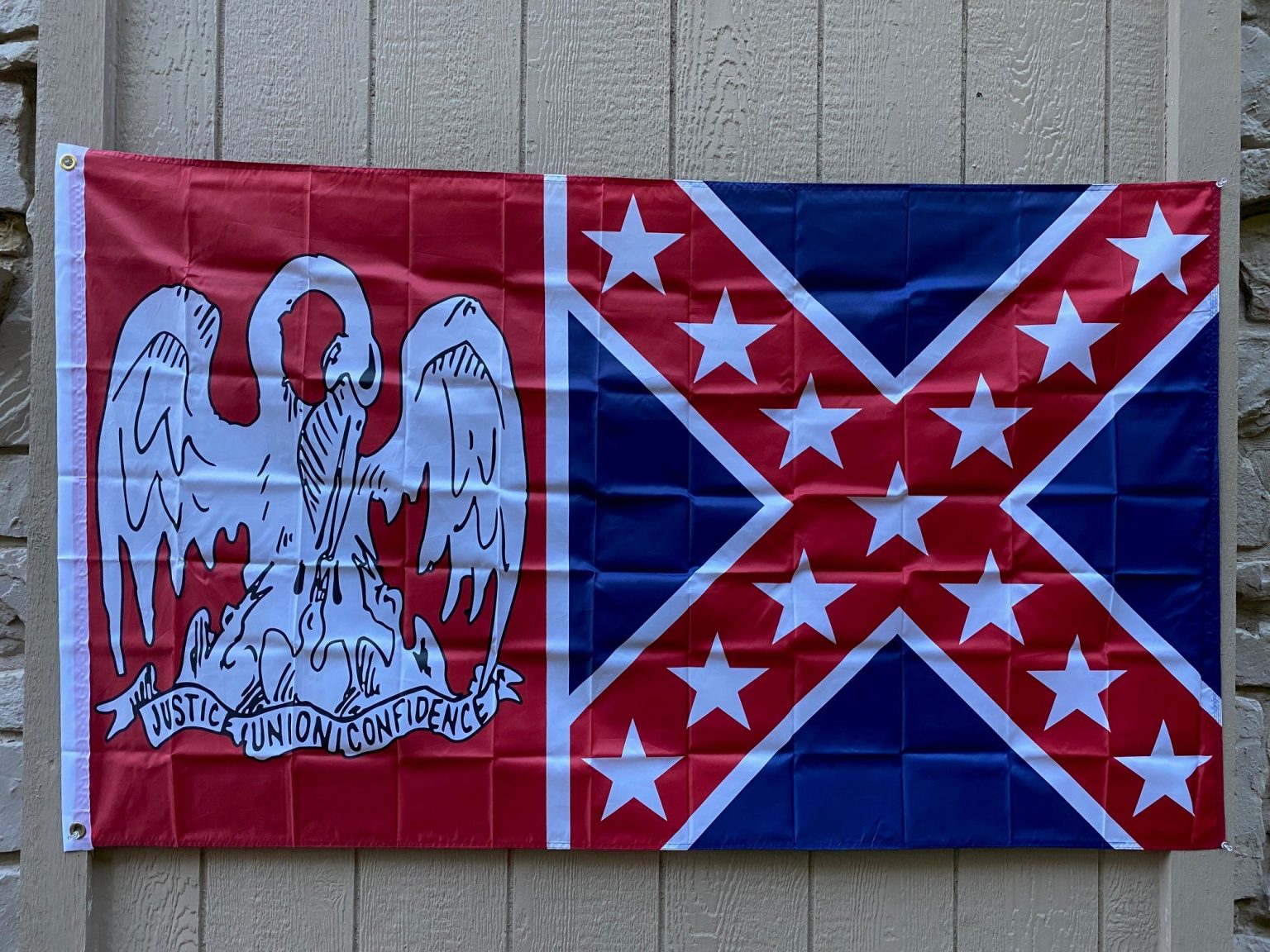 Louisiana Confederate Flag Rebel Nation 