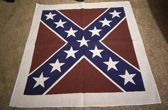 Confederate Flag Bandana W/ White Border