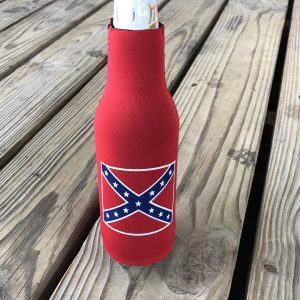 Confederate Flag Bottle Koozie (red)