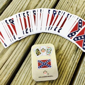 Confederate Flag Playing Cards W/Collectible Tin