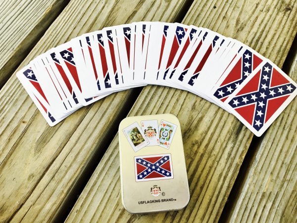 Confederate Flag Playing Cards W/Collectible Tin