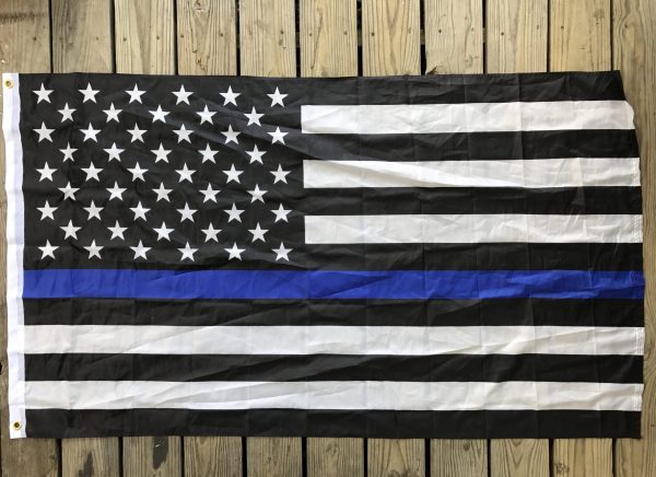Police Blue Line Flag