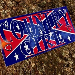 Confederate Country Girl Bumper Sticker