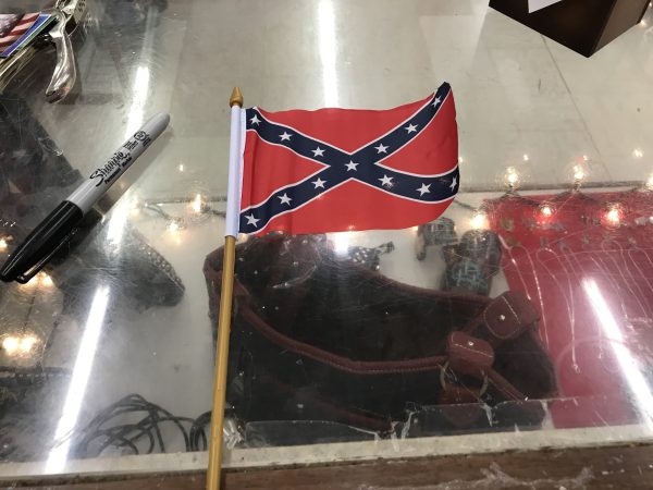 Confederate Stick Battle Flag 4"x 6"