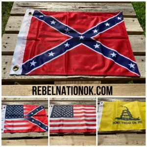Rebel Nation 12" x 18" Confederate Flags