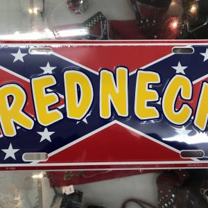 Confederate Redneck License Plate