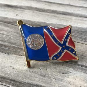 Georgia Confederate Flag Lapel Pin