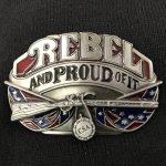 Rebel and Proud of It Belt Buckle