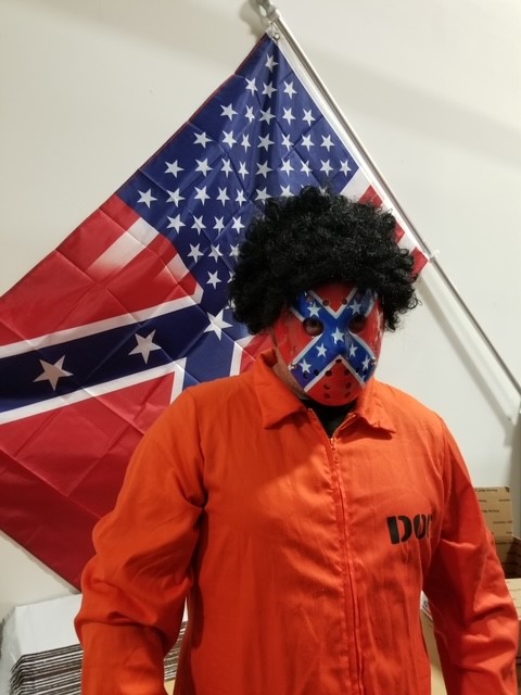 Confederate Flag Jason Halloween Mask