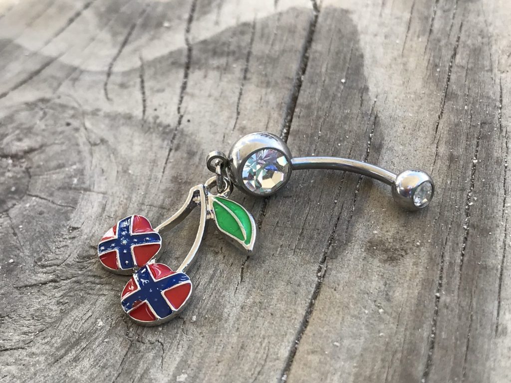 Rebel Cherry Belly Button Ring