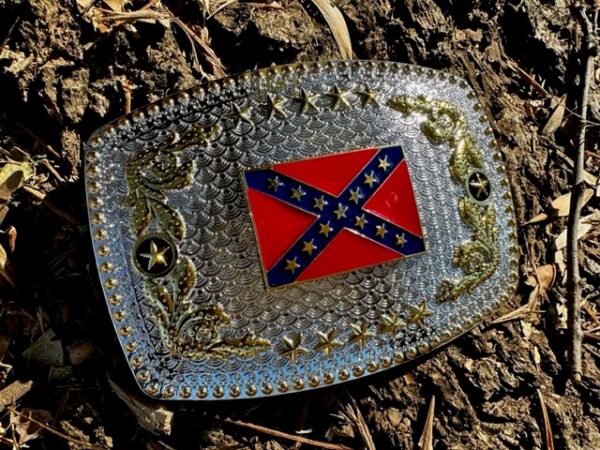 Confederate Rebel Flag Belt Buckles