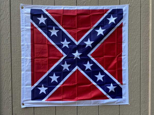 Square Confederate Battle Flag 38 x 38