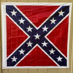Square Confederate Battle Flag (Poly)