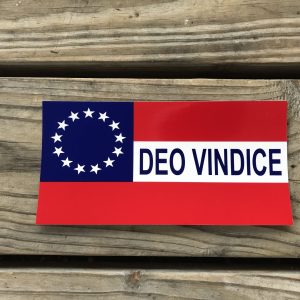 1st National 13 Stars “Deo Vindice” Sticker