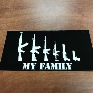 My Family Gun Sticker