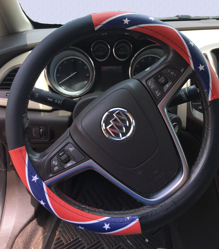 Rebel Flag Steering Wheel Cover - Rebel Flag Truck Seat Covers