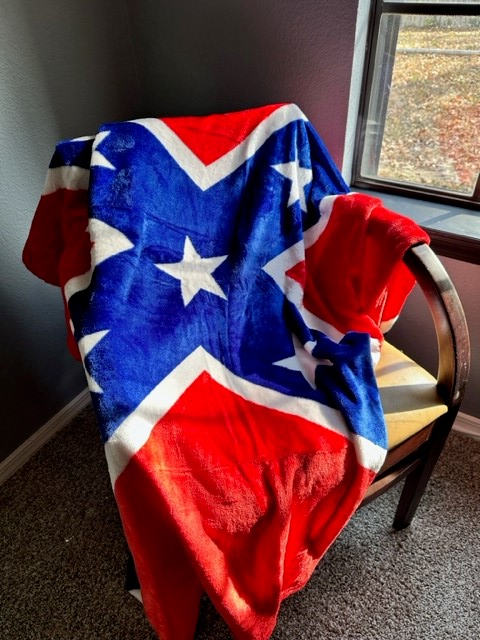Confederate Flag Cashmere Fleece Throw Blanket