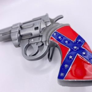 Confederate Flag Pistol Grip Belt Buckle