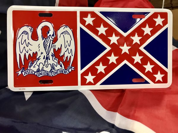 Louisiana Rebel License Plate