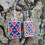 Confederate Flag Earrings