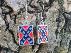 Confederate Flag Earrings