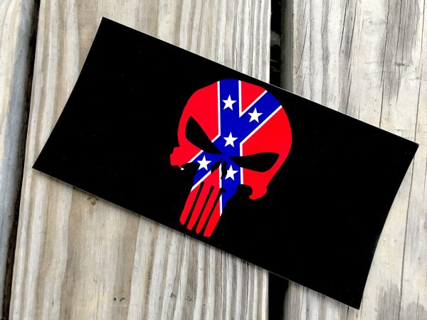 Rebel Punisher Skull Sticker