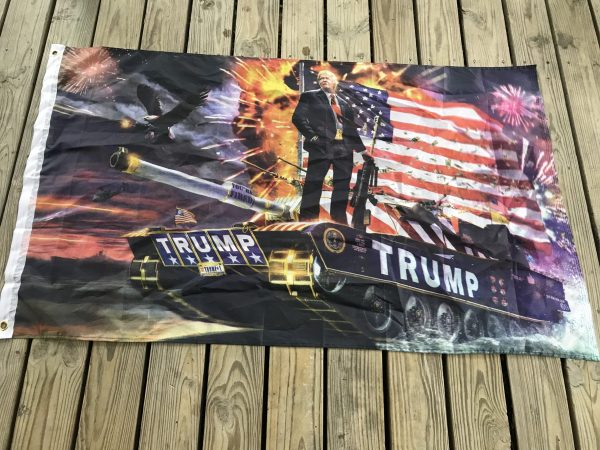 Donald Trump Tank Flag