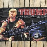 Donald Trump Rambo Flag