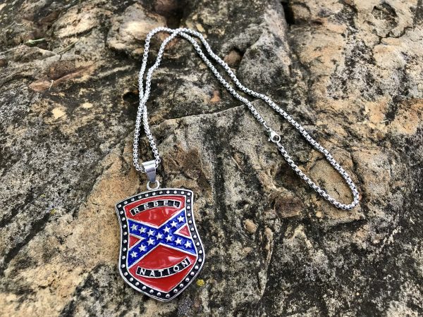 Rebel Nation Badge of Honor Confederate Necklace