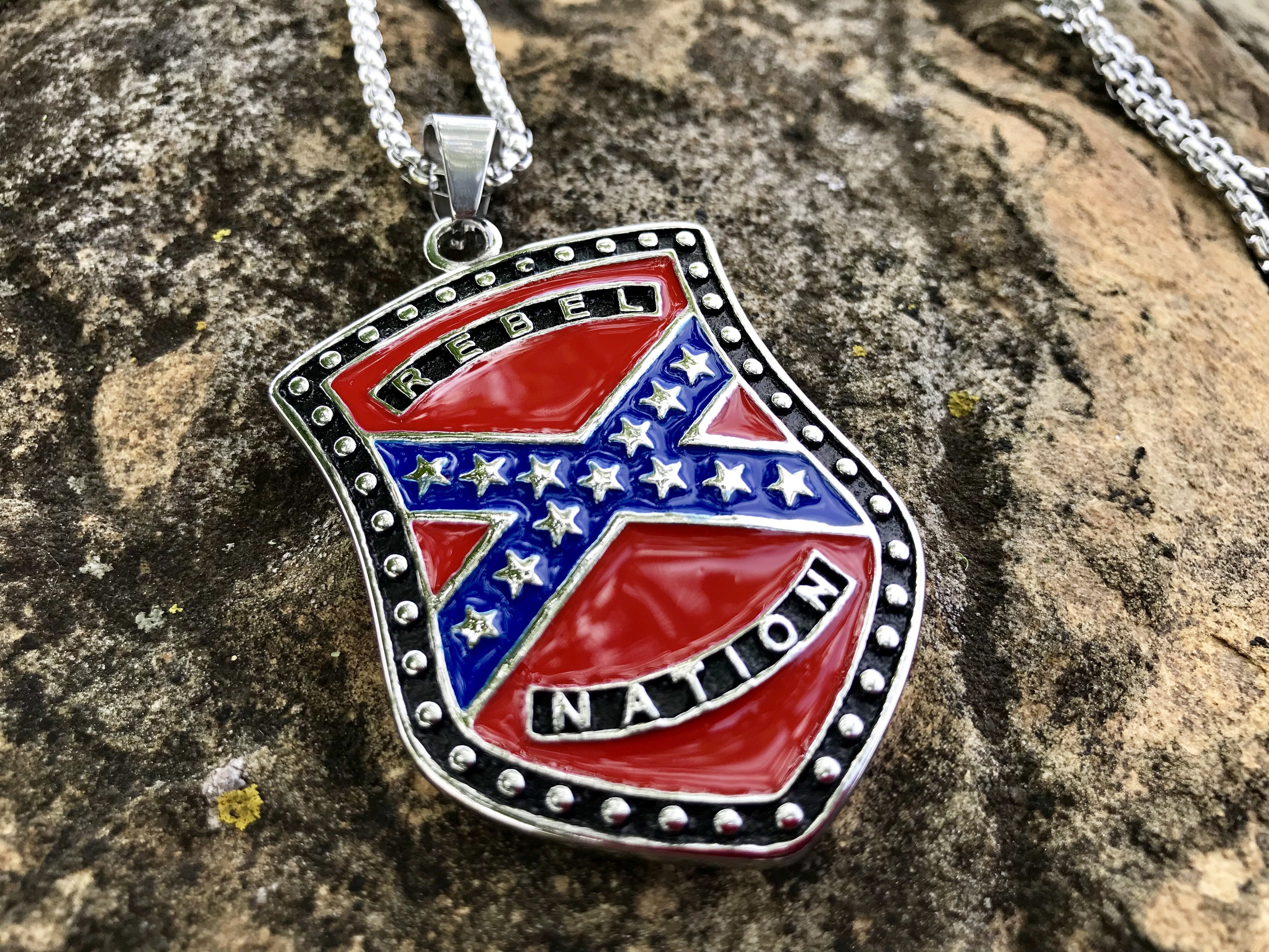 Rebel Nation Badge of Honor Necklace