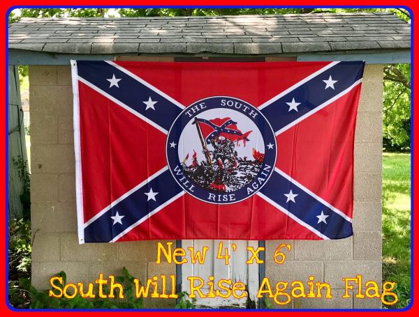 South Will Rise Again 4x6 Flag