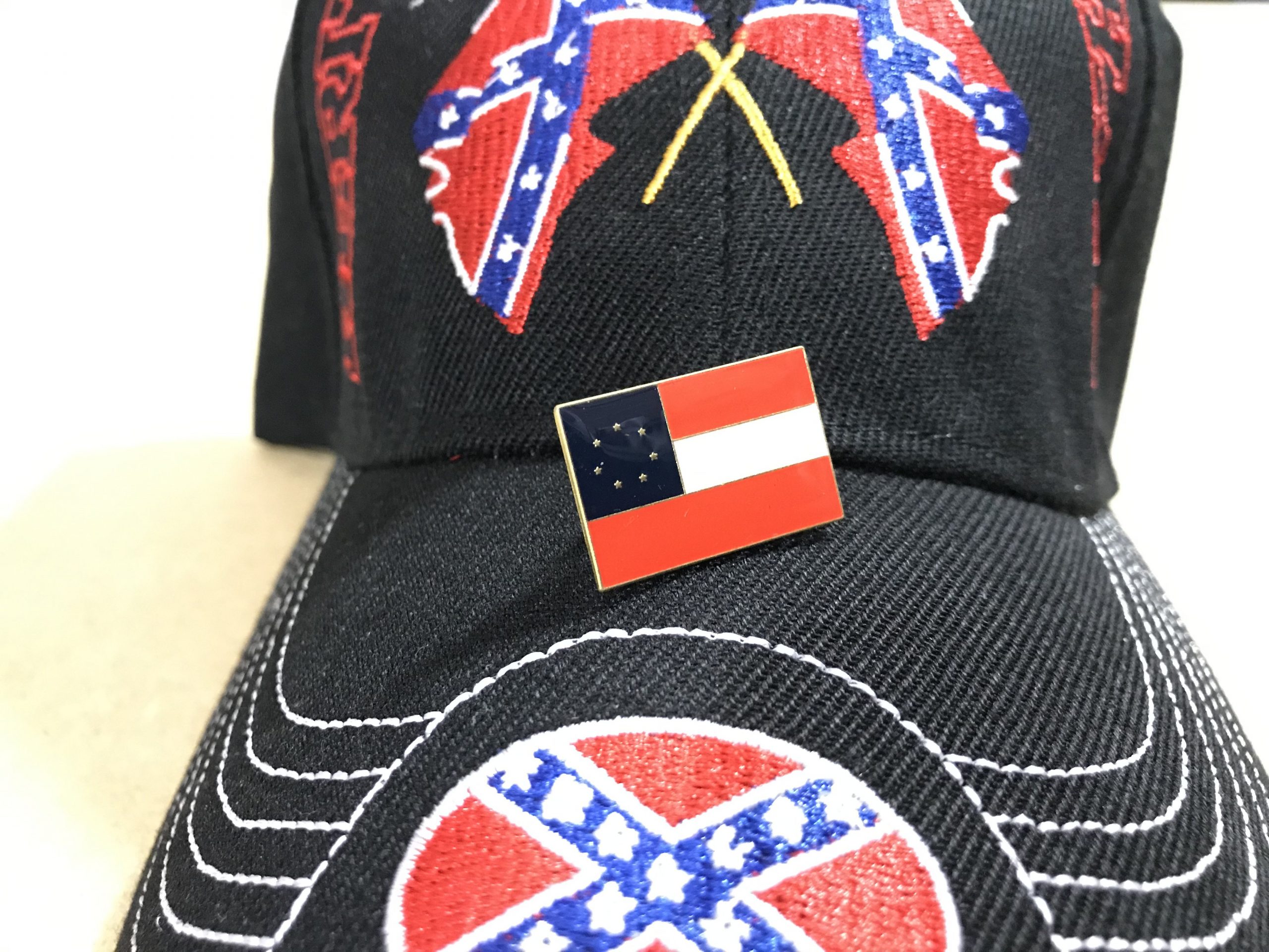 confederate flag hat pins