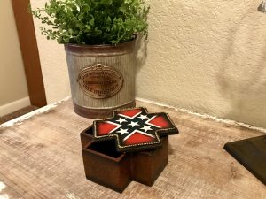 Confederate Cross Trinket Box