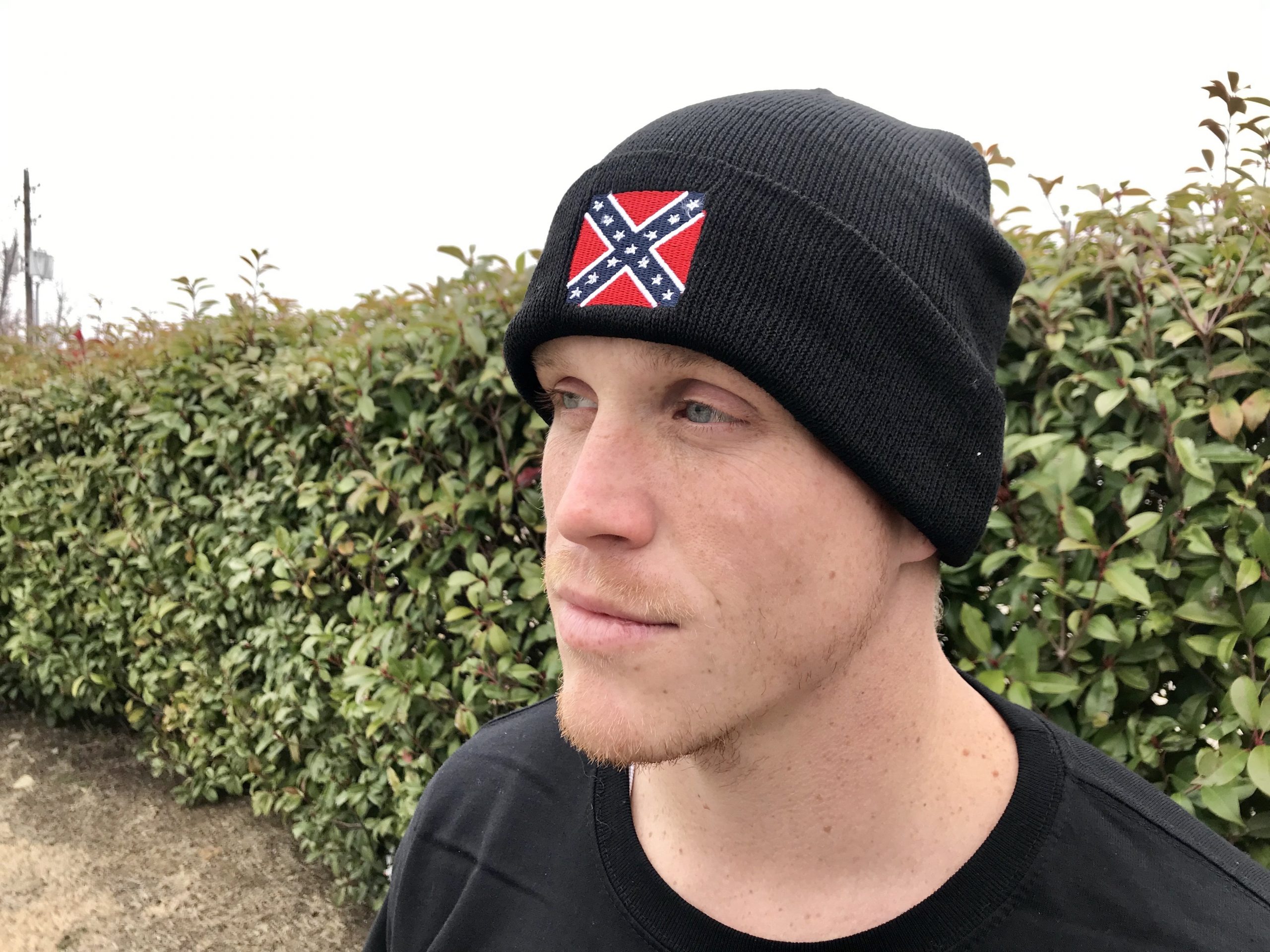 Southern Boy Black Rebel Flag Hat