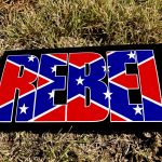 Black Rebel Flag Bumper Sticker