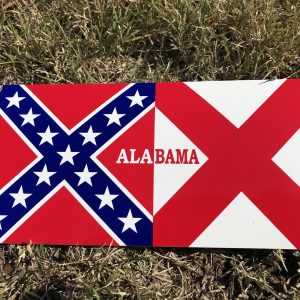 Alabama Rebel Flag Bumper Sticker