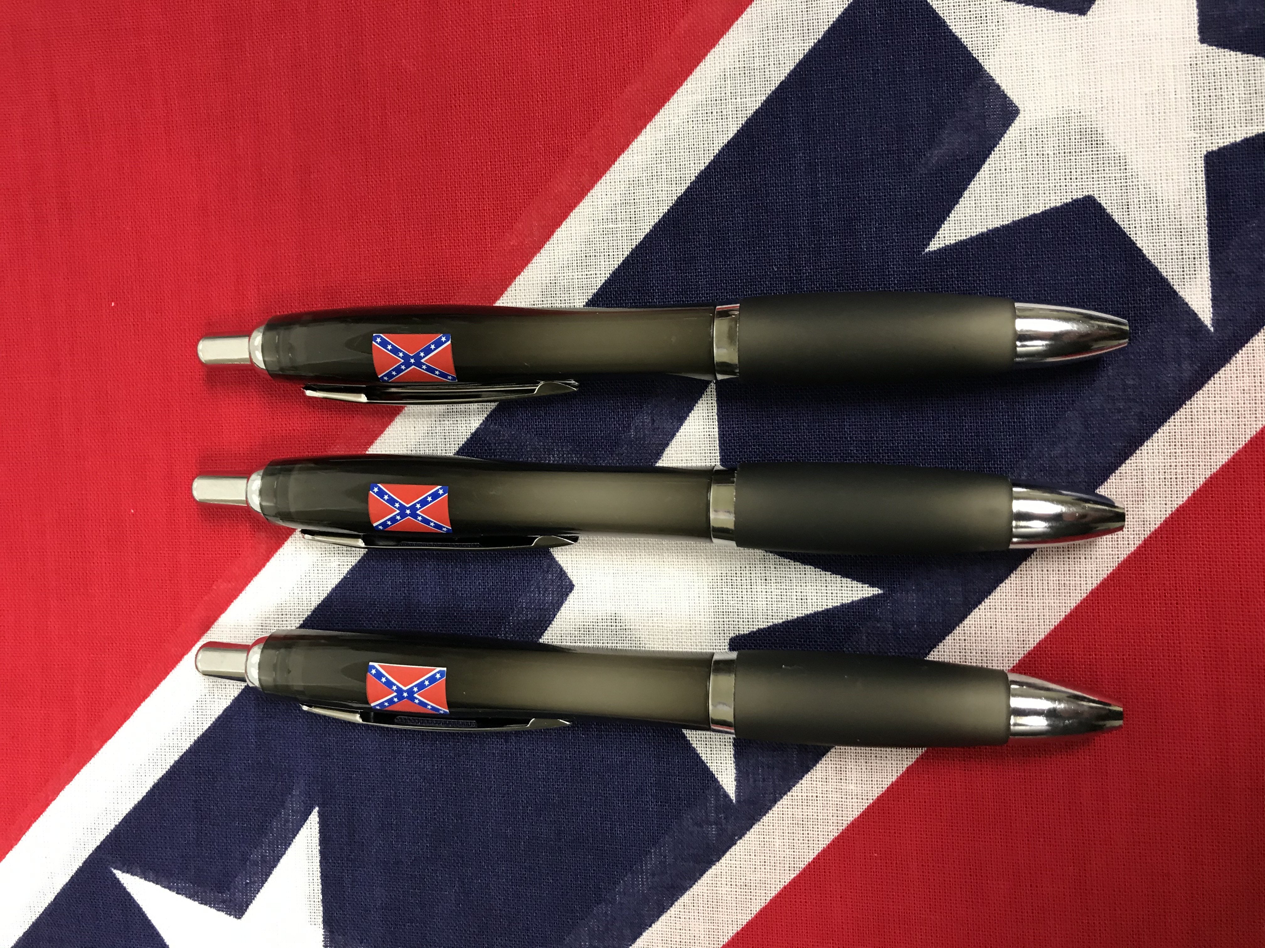 Rebel Flag Ink Pens 6 Pack