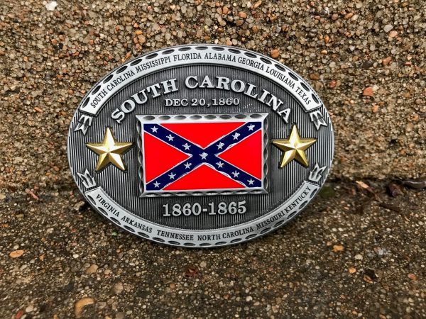 South Carolina Confederate Flag Belt Buckle