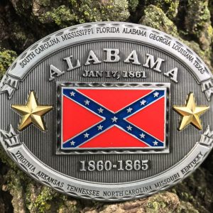 Alabama Rebel Flag Belt Buckle