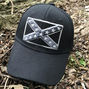 Monochrome Rebel Flag Hat