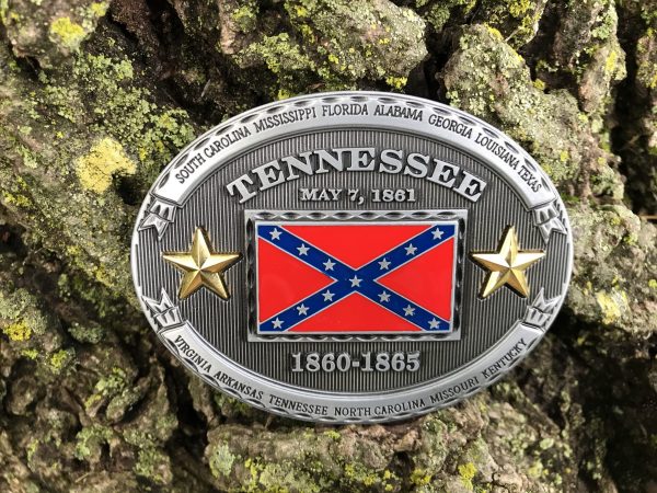 Tennessee Rebel Flag Belt Buckle