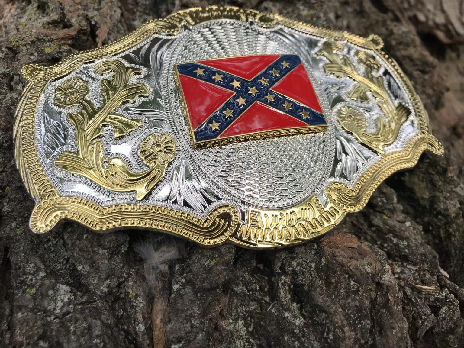 Western Confederate Belt Buckle - Rebel Nation