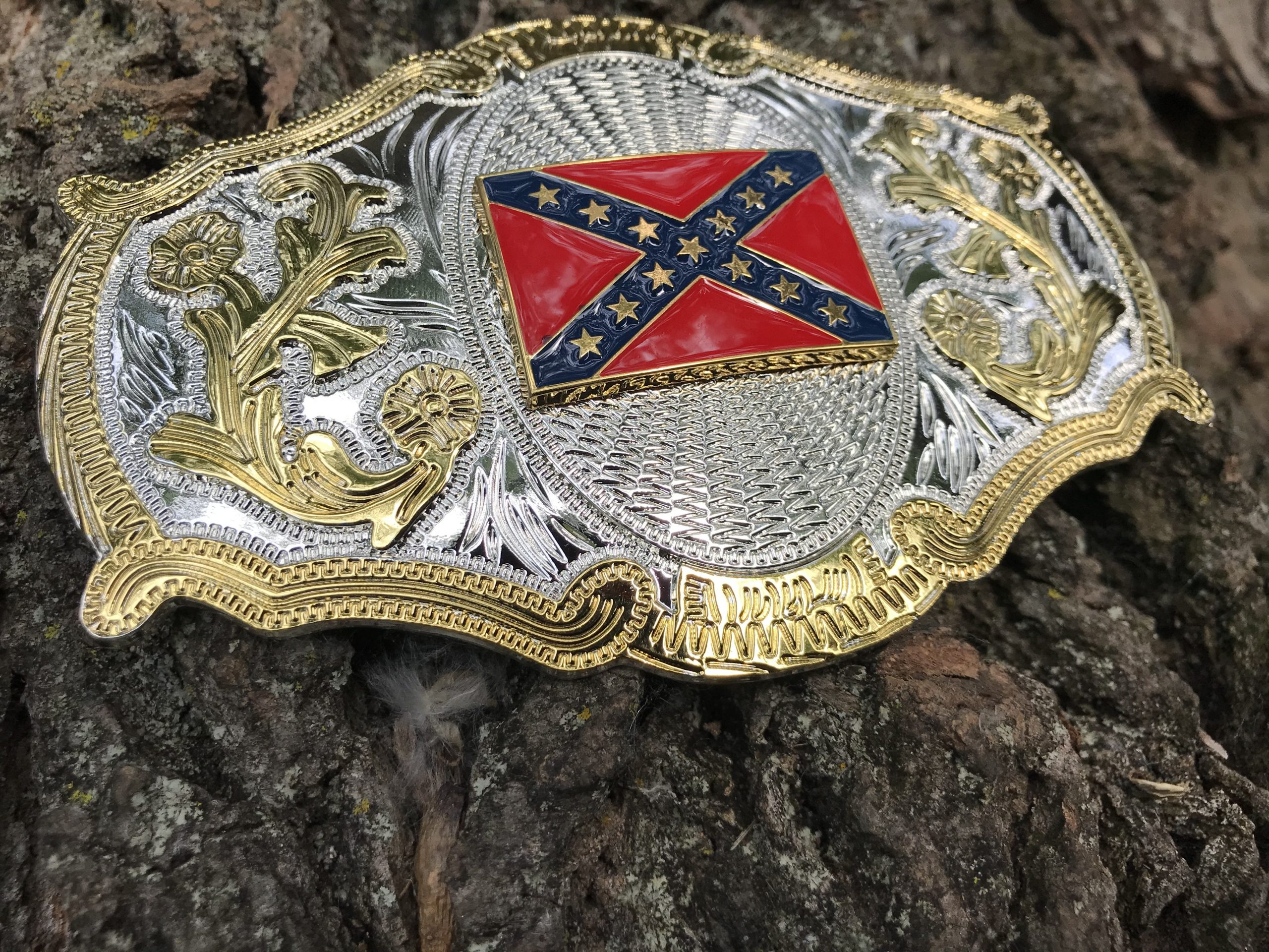 Western Confederate Belt Buckle - Rebel Nation