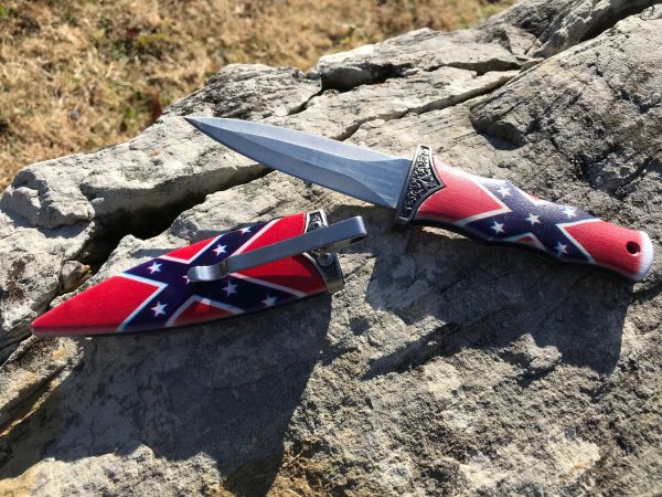 Rebel Flag Boot Knife
